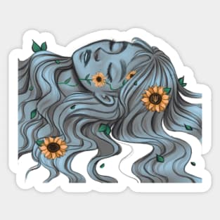 Sleeping Ukrainian girl Sticker